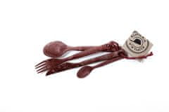 Kupilka 30250253 CUTLERY Fork, knife, spoon, lžička Red - červený kempinkový příbor