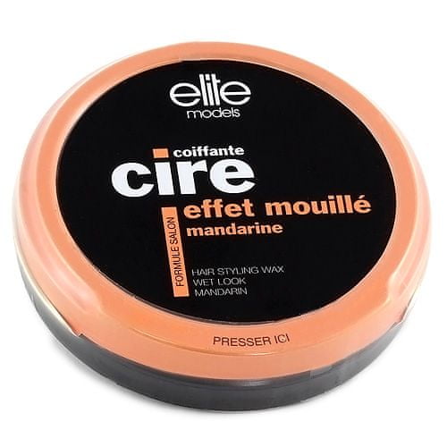 Elite Models Vosk na vlasy , mokrý efekt, mandarinka, 40g