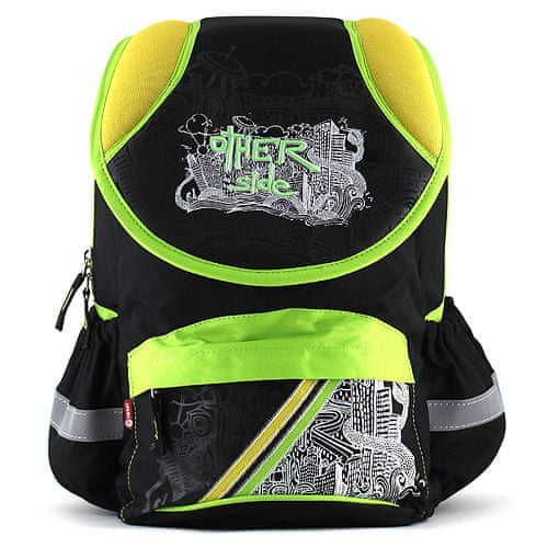 Target Školní batoh , žluto-zeleno černý