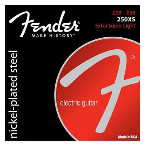 Fender Struny pro elektrickou kytaru , Tvrdost 008"/ 038"