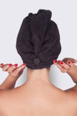 Elegantní černý turban na vlasy Oriental Beauty