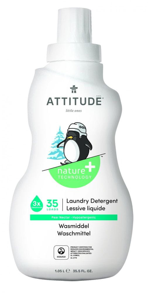 Levně Attitude Prací gel pro děti s vůní hruškové šťávy (35 pracích dávek) 1050 ml