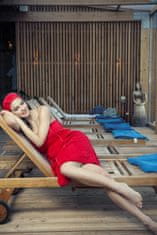 Dámský červený krajkový župan & kilt do sauny, XL-XXL