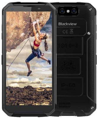 iGet Blackview GBV9500 Plus, extra odolný a robustní telefon, vodotěsný, odolný proti prachu, nárazuvzdorný, duální fotoaparát, extrémní baterie