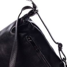 Delami Vera Pelle Kožená dámská kabelka batoh Charlotte, černá