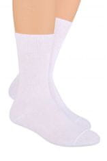 Amiatex Pánské ponožky 048 white + Ponožky Gatta Calzino Strech, bílá, 44/46