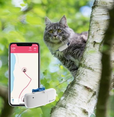 Tractive IKATI GPS Tracker pro kočky, GPS obojek pro kočky, vodotěsný, bezpečný, lehký, nerozbitný