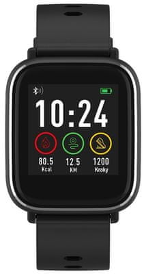 Chytré hodinky iGet FIT sledování tepu, fyzické aktivity, kroků, srdeční činnosti, vzdáleností, kroků
