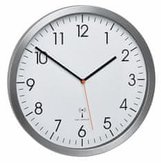 TFA 60.3527.55 Rádiem řízené analogové nástěnné hodiny s hliníkovým rámem