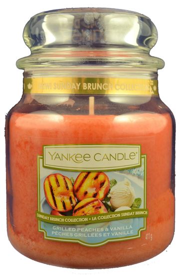 Yankee Candle Classic střední 411 g Grilled Peaches & Vanilla