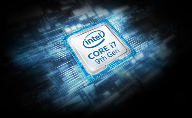 herný notebook MSIGF65 Thin 9SD-093CZ  Intel Core 9. generácie Coffee Lake vyššia pracovná frekvencia nová architektúra nárast výkonu