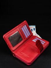 Lorenti Dámská luxusní kožená peněženka Lucy, červená