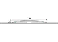 Effector Přechodové lišty A71 - SAMOLEPÍCÍ šířka 8 x výška 0,51 x délka 100 cm - dub jasmínový