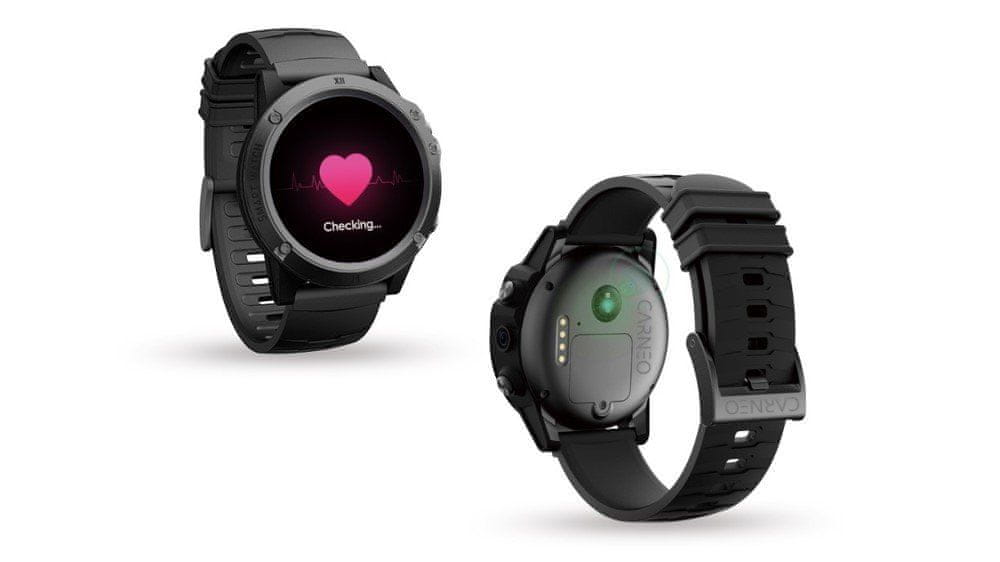 Chytré hodinky Carneo G-Track 4G Android, sledování tepu, kalorií, vzdáleností, kroků, výškoměr, barometr, GPS