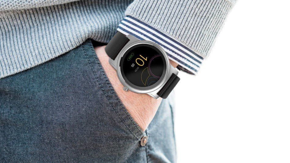 Chytré hodinky Carneo Prime Platinum, sledování tepu, kalorií, vzdáleností, kroků, spánku, pitného režimu, telefonování, SMS, notifikace