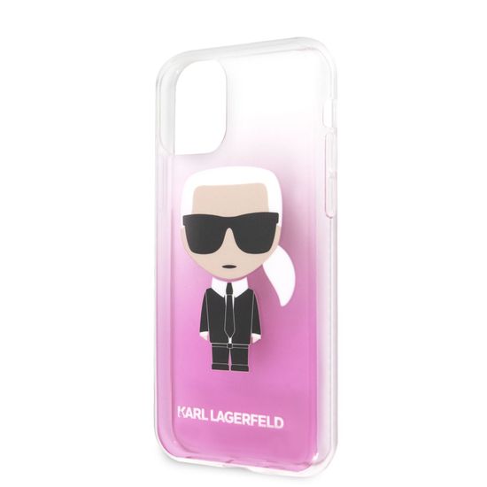 Karl Lagerfeld Ikonik Kryt pro iPhone 11 Pink (EU Blister), KLHCN61TRDFKPI