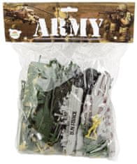 Teddies Sada vojáci s doplňky plast CZ design na kartě 24x30cm