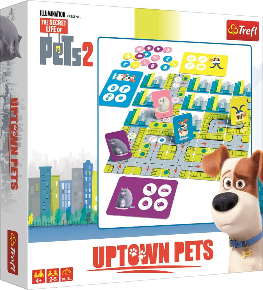 Trefl Tajný život mazlíčků 2 Uptown Pets společenská stolní hra