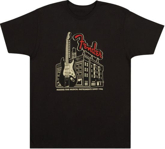 Fender Amp Building T-Shirt XXL Tričko