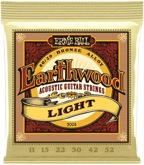 Ernie Ball Earthwood 80/20 Bronze Light Kovové struny pro akustickou kytaru