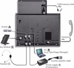 Siemens  OpenScape IP55G SIP - stolní telefon, černý