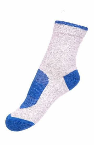 ALPINE PRO Chlapecké ponožky RAPID 2 - šedo-modré
