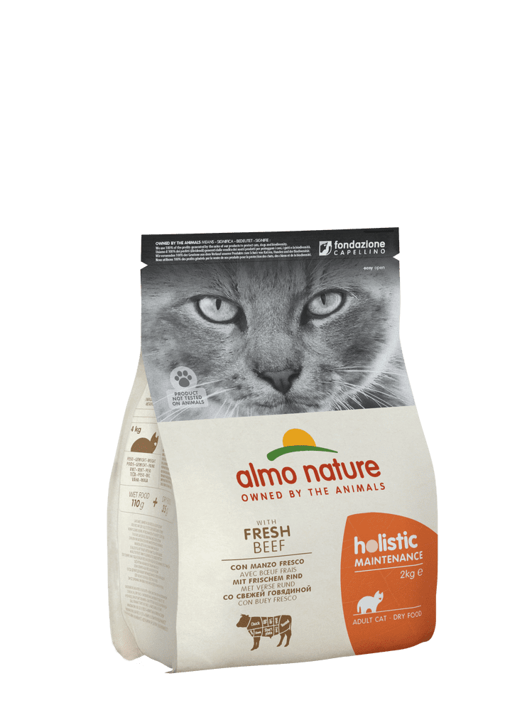 Levně Almo Nature Holistic DRY CAT Adult - Hovězí s rýží 2kg