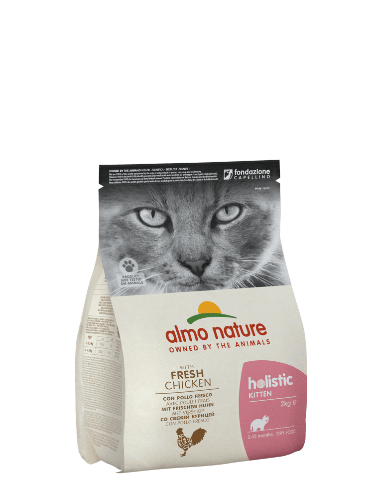 Levně Almo Nature Holistic DRY CAT Kitten - Kuře s rýží 2 kg