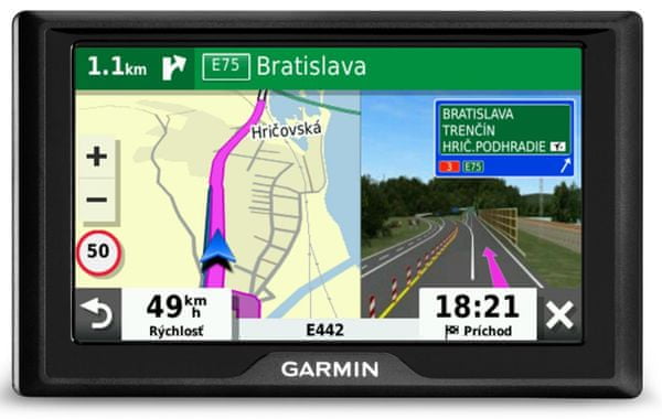 Automobilová GPS navigace Garmin Drive 52 MT EU, mapa Evropy, doživotní aktualizace, držák, body zájmu