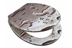 Eisl Wc sedátko Grey Steel se zpomalovacím mechanismem SOFT-CLOSE