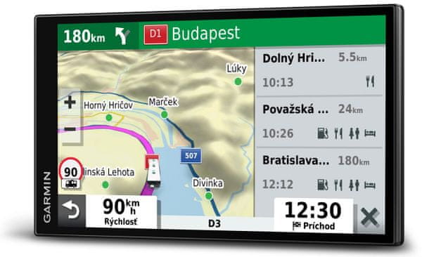 GPS navigace pro karavany Garmin Camper 780 MT-D, digitální dopravní informace, Smartphone Link, počasí