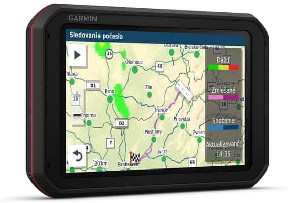 GPS navigácia Garmin Camper 785 MT-D, pre karavany a obytné vozidlá, mapa Európy s aktualizáciami, cúvacia kamera, pre karavany, upozornenie na radary, databázy kempov, TripAdvisor, Foursquare, vstavaná kamera