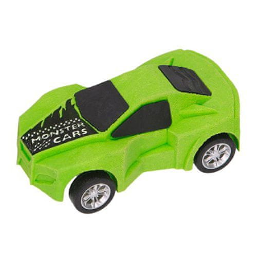 Monster Cars Guma ve tvaru auta ASST, Barva zelená