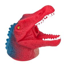 Dino World Ořezávátko ASST, Hlava dinosaura s dlouhou tlamou, červeno-modrá
