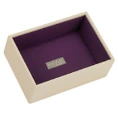 Stackers Patro šperkovnice , Krémová/purpurová | Jewellery Box Layers Mini