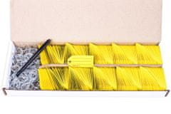 AHProfi Žluté Exclusive plastové visačky na klíče se závěsným kroužkem 500ks - 434080099