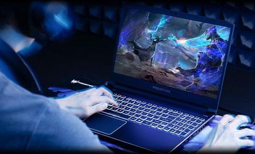 Herný notebook Acer Predator Helios 300 Intel Core 9. generácie, dedikovaná grafika NVIDIA GeForce GTX, operačná pamäť DDR4 SDRAM