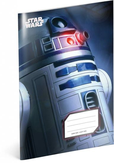 Grooters Školní sešit Star Wars – R2-D2, A5, 40 listů, čtverečkovaný Velikost balení: 1 ks