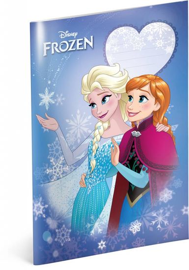 Grooters Školní sešit Frozen – Ledové království Smile, A4, 40 listů, čtverečkovaný Velikost balení: 1 ks