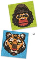 Djeco Mozaika ZOO - Tygr a Gorila