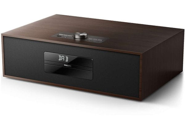 mikrosystém philips btb4800 bluetooth fm dab dab+ tuner 20 předvoleb automatické ladění cd mechanika cd-r rw mp3 usb direct reproduktory výkon 30 w bassreflex audio vstup