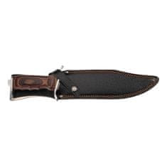 Herbertz 103727 vnější nůž 27 cm, dřevo Pakka, kožené pouzdro