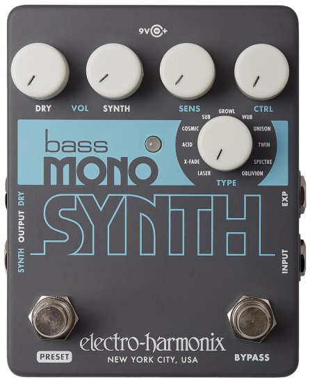 Electro-Harmonix BASS MONO SYNTH Baskytarový efekt