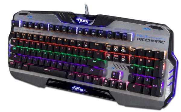 Herní klávesnice  Mazer EKM745, US EKM745WHUS-NU vícebarevné podsvícení