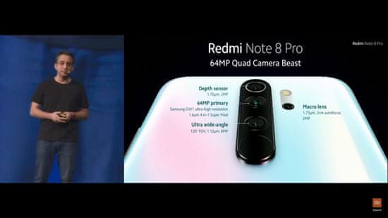 Xiaomi Redmi Note 8 Pro, 6GB/64GB, Global Version, White - použité