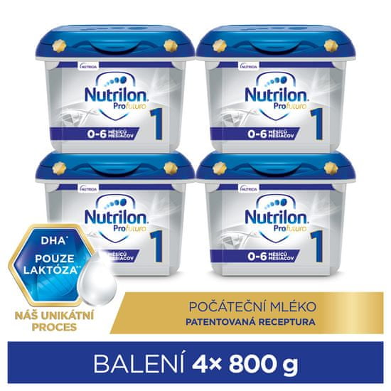 Nutrilon 1 Profutura počáteční kojenecké mléko 4x 800 g, 0+