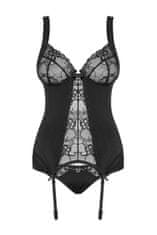 Obsessive Erotický korzet Heartina corset black, černá, S/M
