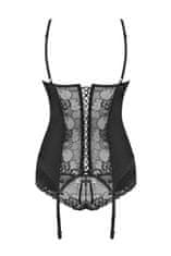 Obsessive Erotický korzet Heartina corset black, černá, S/M