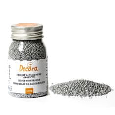 Decora Cukrové zdobení mini perličky 1,5mm stříbrné 100g 