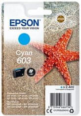 Epson 603, azurová (C13T03U24010)